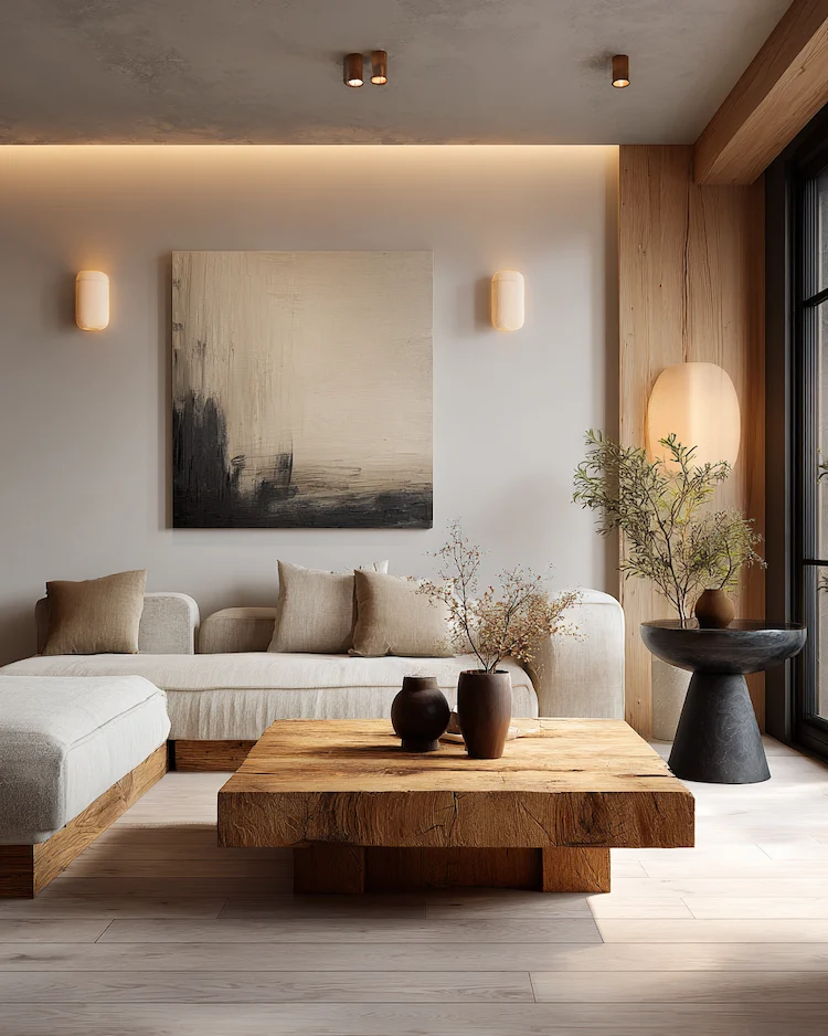 Natürliche Materialien für das Interieur wählen