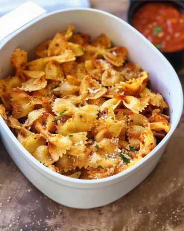 pasta chips aus der heißluftfritteuse