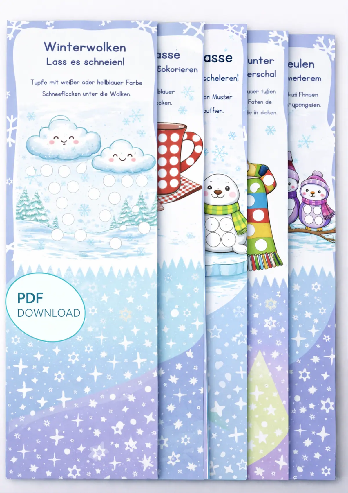 pdf vorlagen zum malen mit fingerabdrücken