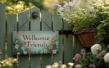 Schild für Gartenzaun selber malen