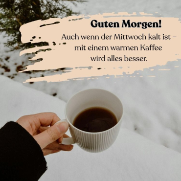 schön guten morgen mittwoch im winter