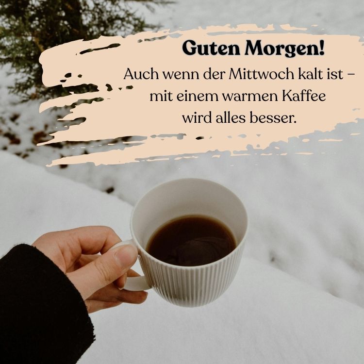 schön guten morgen mittwoch im winter