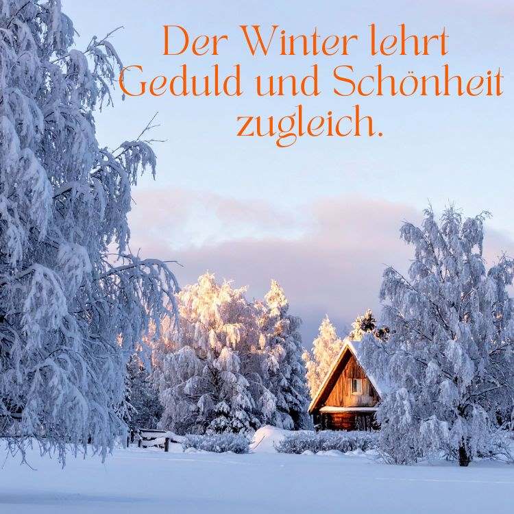 Schöne Sprüche zum Winter und Schnee zum kostenlosen verschicken