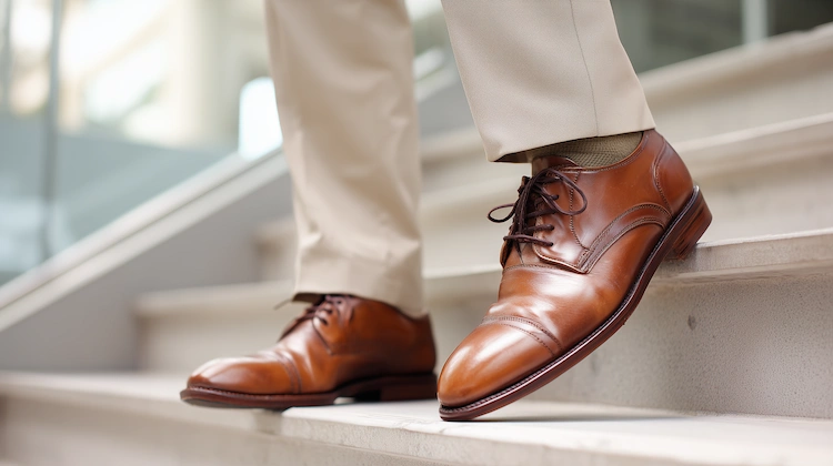 Schuhe aus atmungsaktiven Materialien