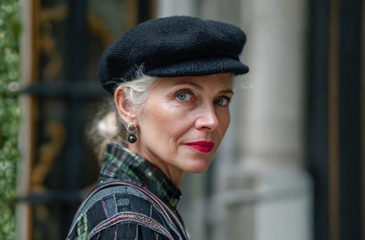 Trendige Mützen Newsboy Hat für Frauen ab 40