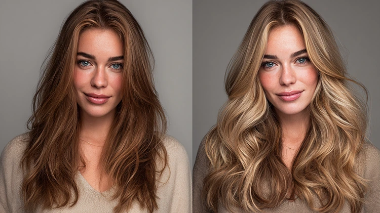 von brünette zu blond teddyblond farbton