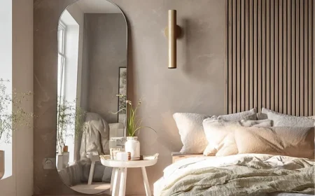 wandgestaltung im modernen schlafzimmer