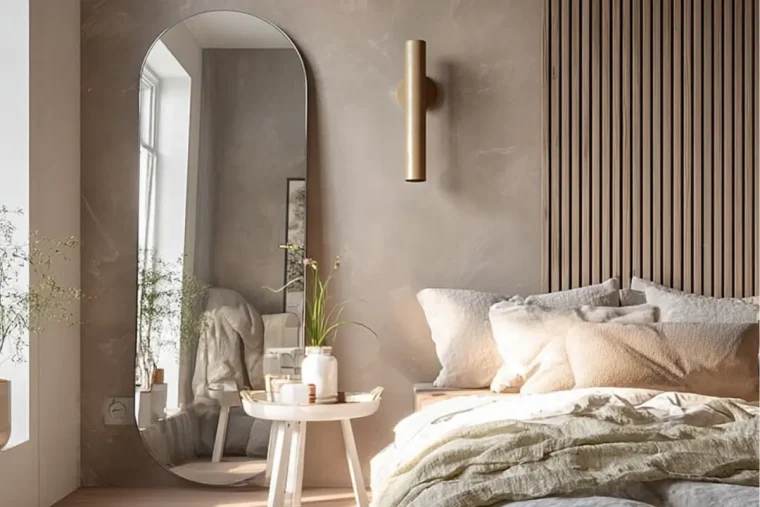 wandgestaltung im modernen schlafzimmer