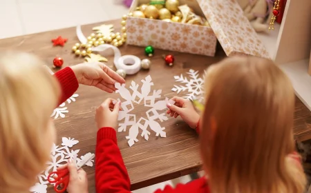 Was kann man mit Kindern im Januar basteln - Schneeflocken, Schneemänner und Eisbären