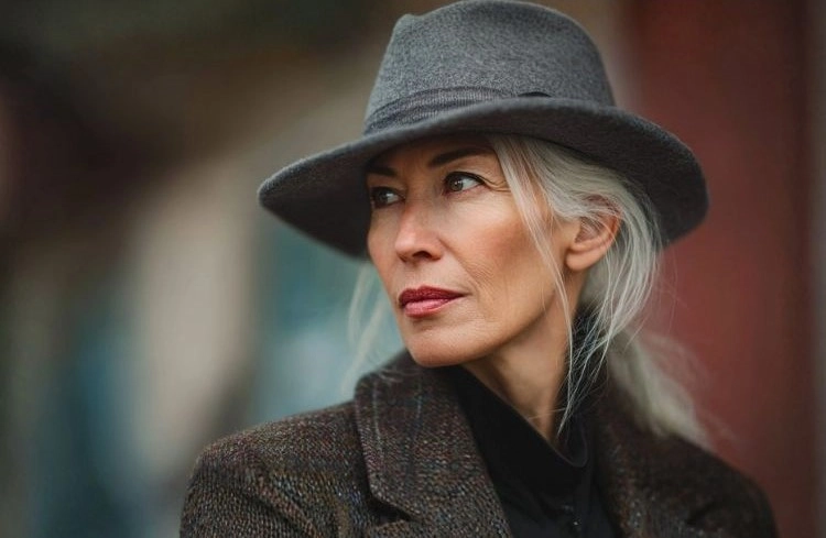 Was statt Wollmütze im Winter Fedora Hut für Frauen ab 40