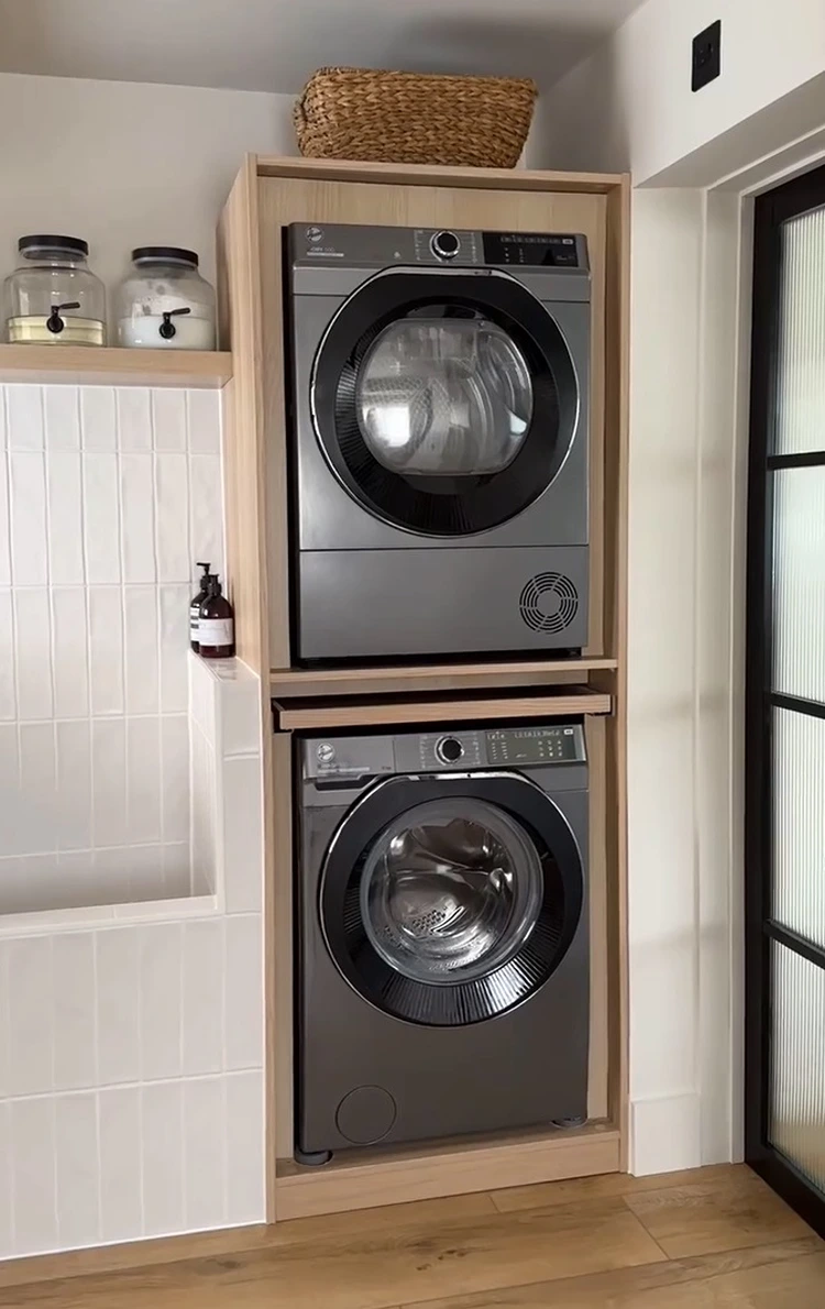 Waschturm bauen mit PAX für Nischen im Bad