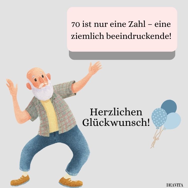 witzige sprüche zum 70 geburtstag mann