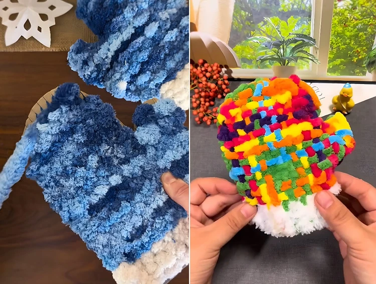 Wollhandschuhe als Deko verwenden oder in echte Handschuhe verwandeln