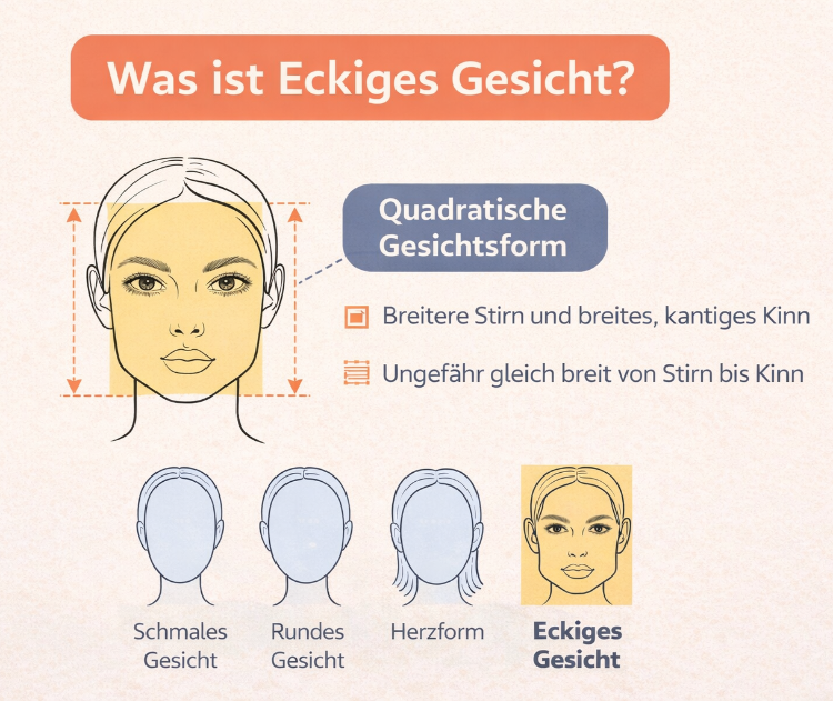 woran erkennt man ein eckiges gesicht