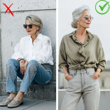 Zu viel Glitzer an den Jeans ab 60