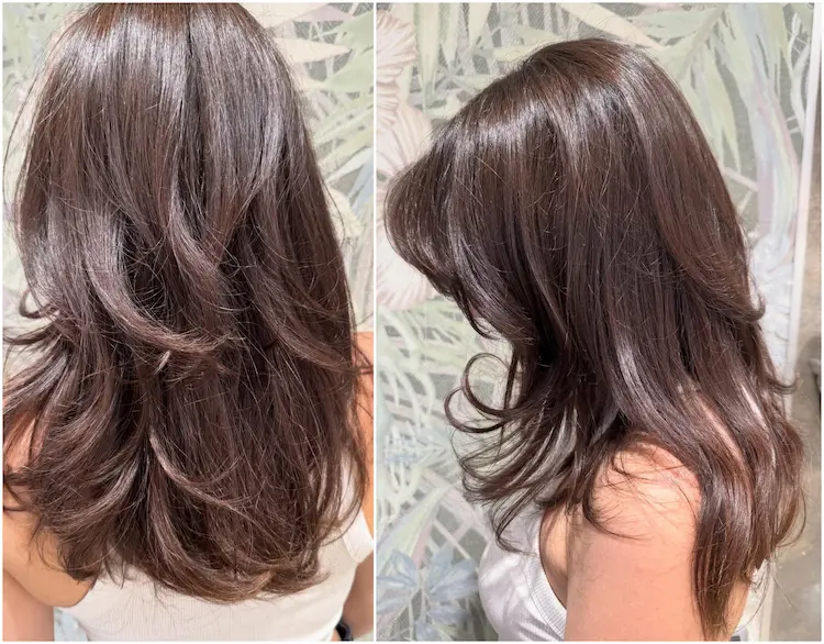 butterfly haircut für braune haare – stufen für mehr dynamik
