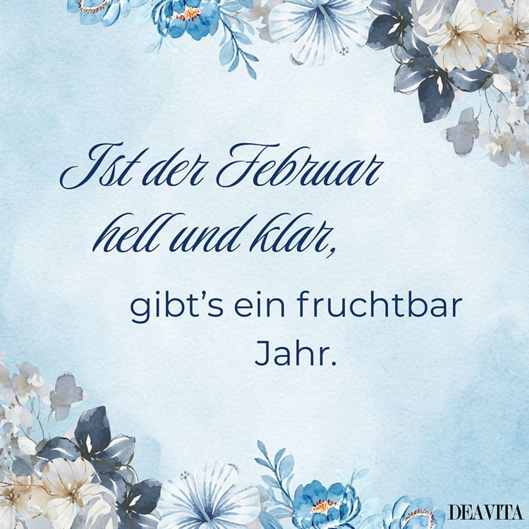 Ist er hell und klar, gibt's ein fruchtbar Jahr