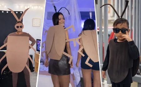 Kakerlake als Kostüm selber machen für Kinder und Erwachsene