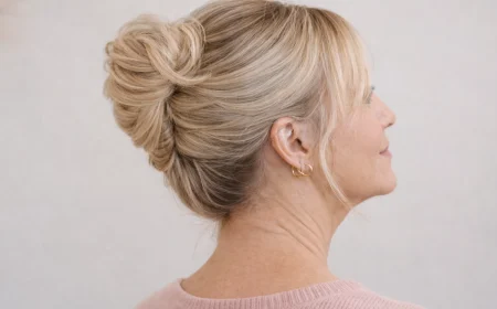 klassischer french twist – elegant gesteckt mit weichen konturen