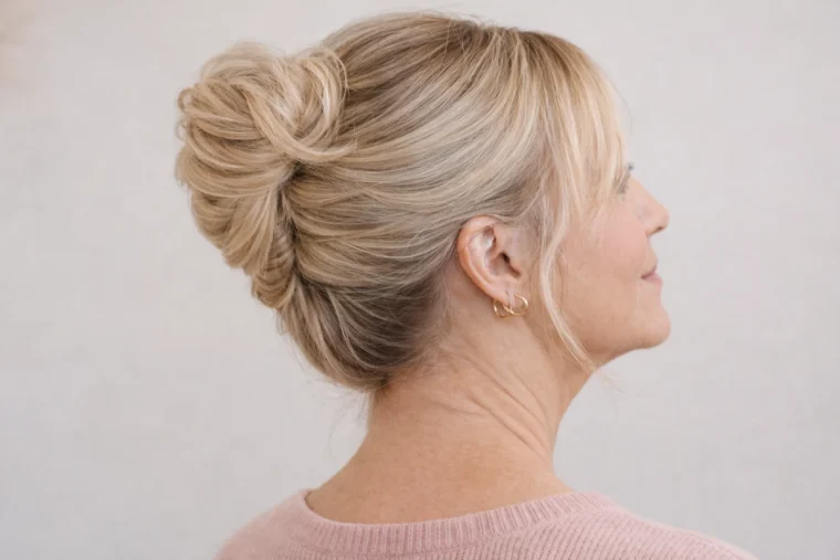 klassischer french twist – elegant gesteckt mit weichen konturen