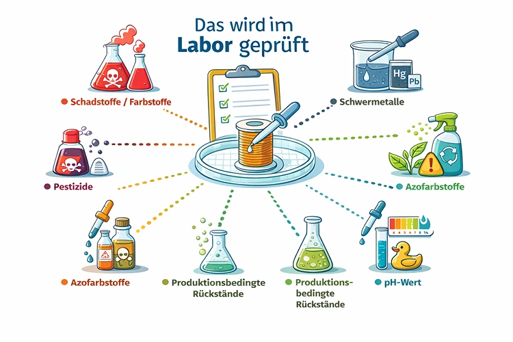 laboranalysen zeigen, welche stoffe in textilien kontrolliert werden