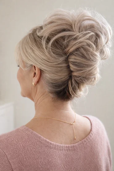 messy french twist – locker gesteckt mit natürlicher textur