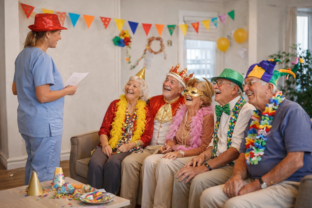 Quiz zum Fasching für Senioren ausdrucken und organisieren