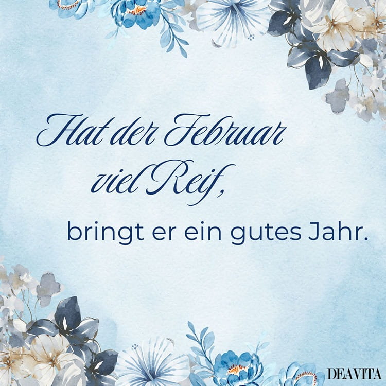 Viel Reif bringt ein gutes Jahr