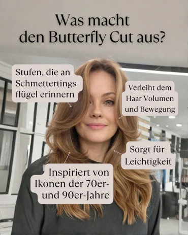 was macht den butterfly cut aus? merkmale der trendfrisur