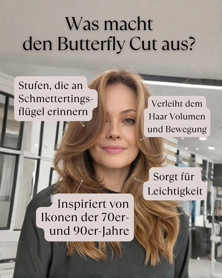 was macht den butterfly cut aus? merkmale der trendfrisur