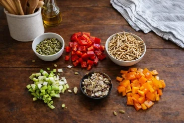 Zutaten für Yum Yum Salat im Überblick